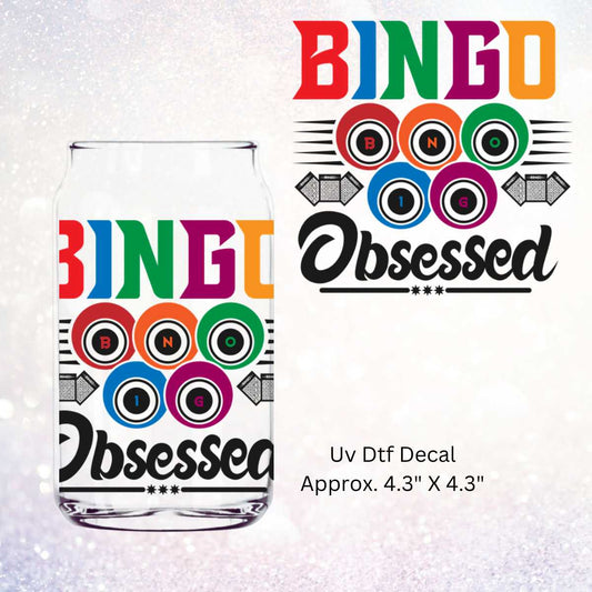 Uv Dtf Decal Bingo Obsessed | Double Sided