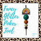 Fancy Beaded Glitter Poker Tool-Blessed Boho Rainbow