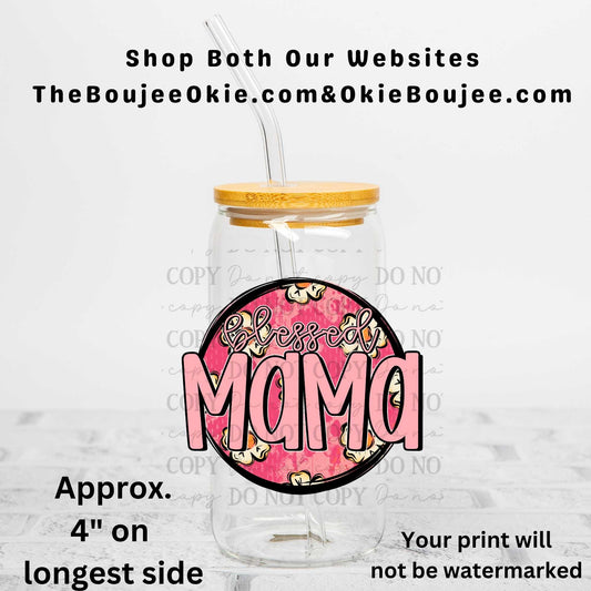 Blessed Mama Uv Dtf Decal Double Sided