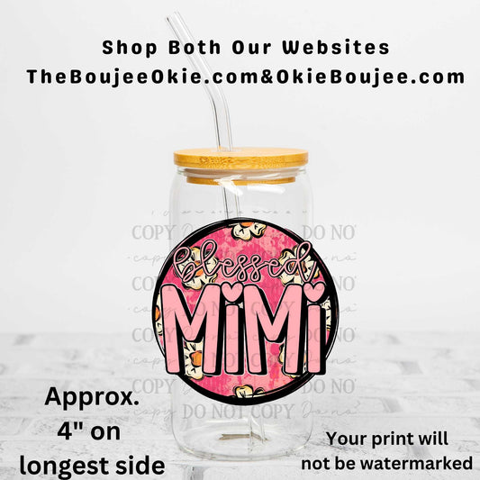 Blessed Mimi Uv Dtf Decal Double Sided
