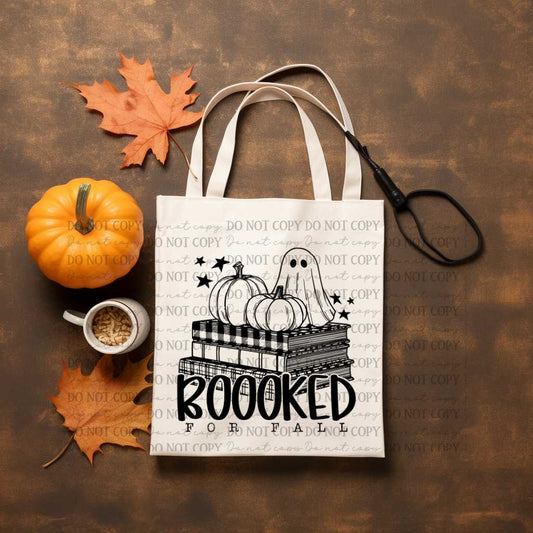 Booked For Fall Tote Bag Sublimation Print