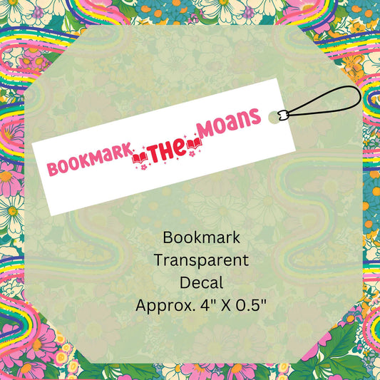 Bookmark The Moans Double-Sided UV DTF Bookmark Decal