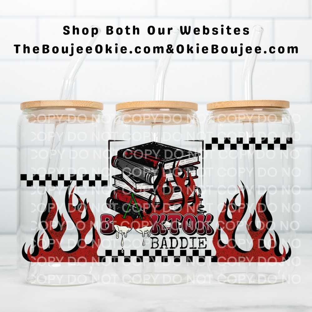 BookTok Baddie Uv Dtf Cup Wrap Double Sided