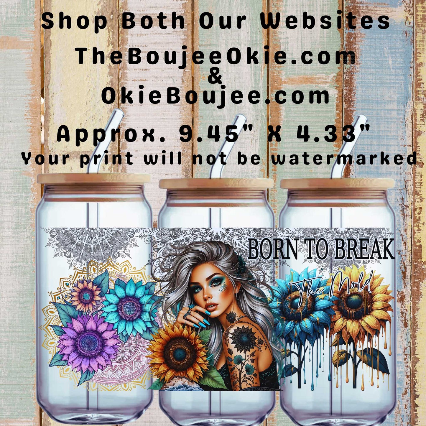 Born To Break The Mold Double Sided Uv Dtf Wrap