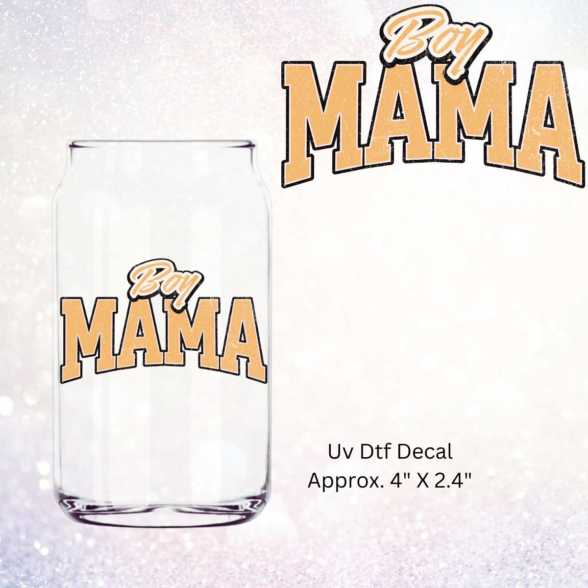 Uv Dtf Decal Boy Mama