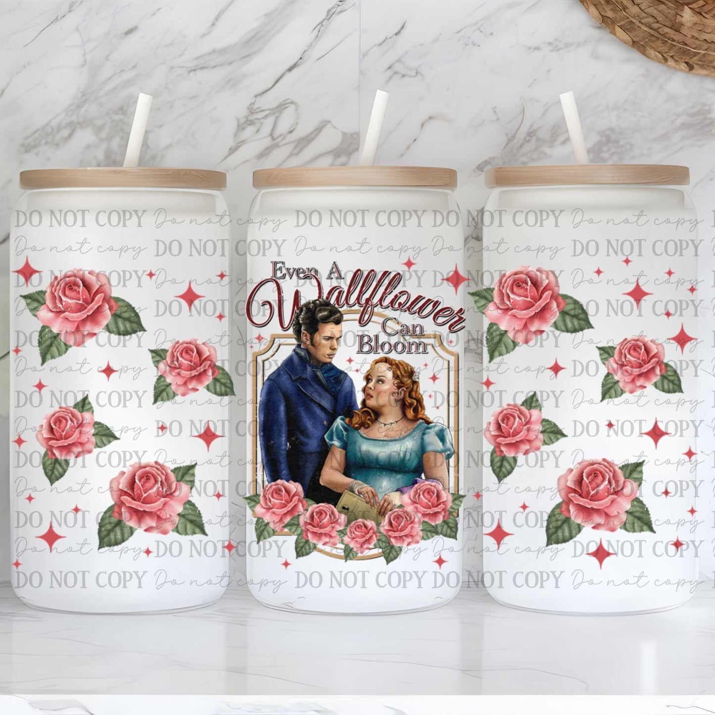 Even A Wallflower Can Bloom Uv Dtf Wrap