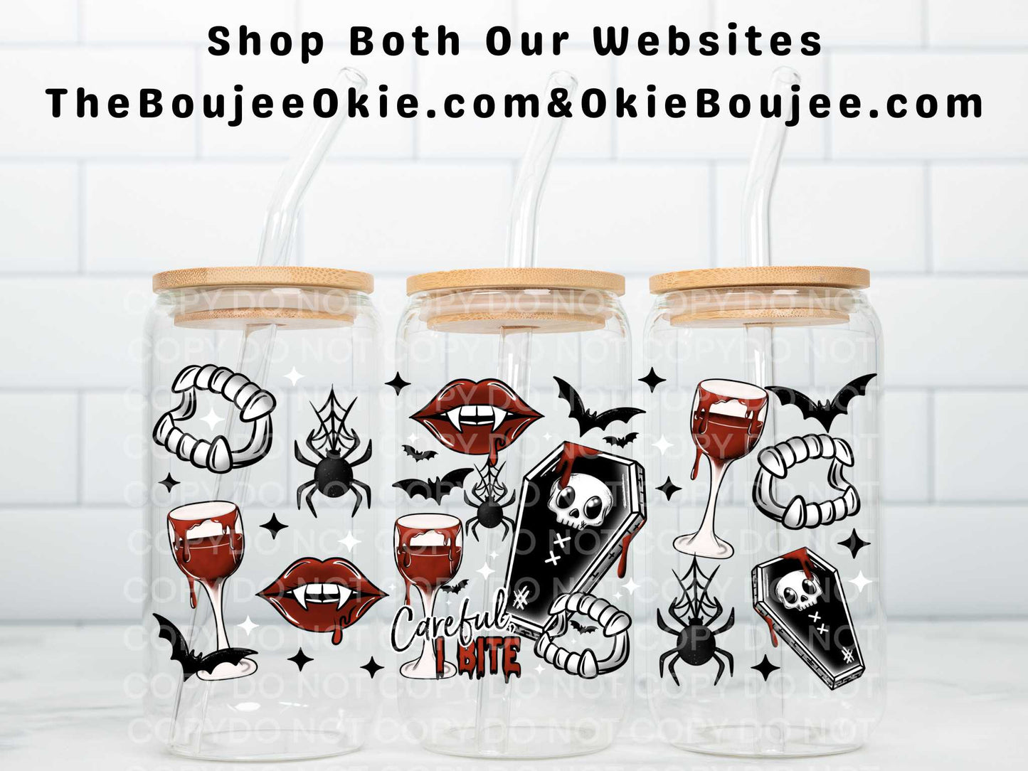 Careful I Bite Uv Dtf Wrap Double Sided