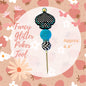 Fancy Beaded Glitter Poker Tool-Checkered Spade