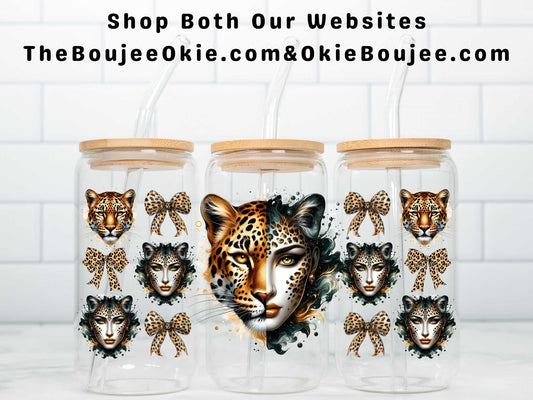 Cheetah Girl Double Sided Uv Dtf Wrap