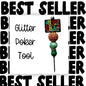 Fancy Beaded Glitter Poker Tool-In My Christmas Era