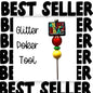 Fancy Beaded Glitter Poker Tool-In My Christmas Era