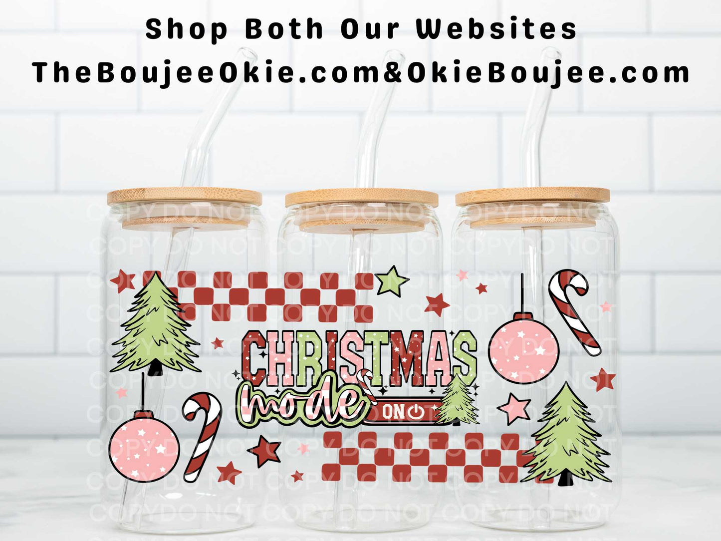 Christmas Mode Uv Dtf Wrap