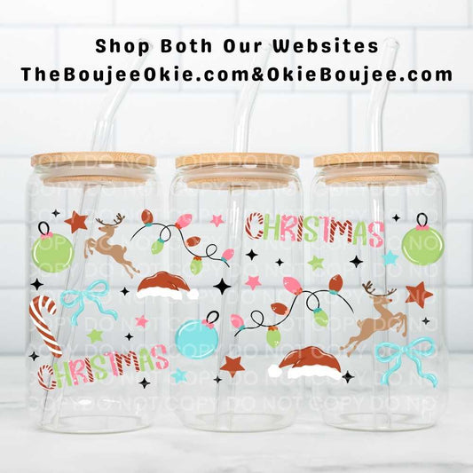 Christmas Elements Uv Dtf Wrap