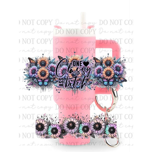 One Classy Bitch Uv Dtf Wrap For Mini Tumbler Keychains