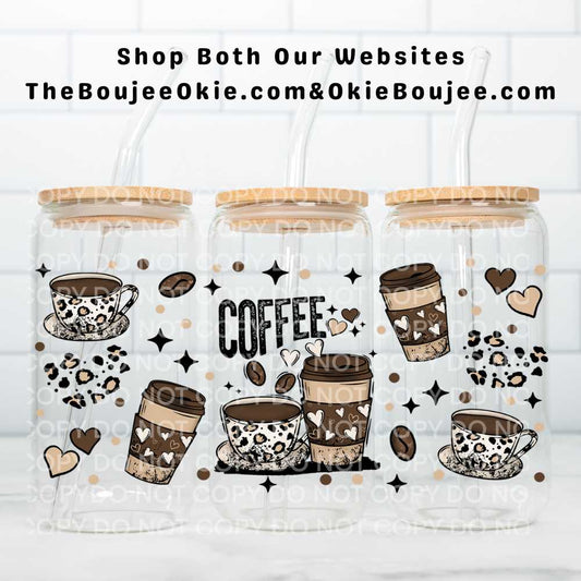 Coffee Uv Dtf Wrap Double Sided