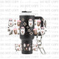 Coffee Ghosts Uv Dtf Wrap For Mini Tumbler Keychains