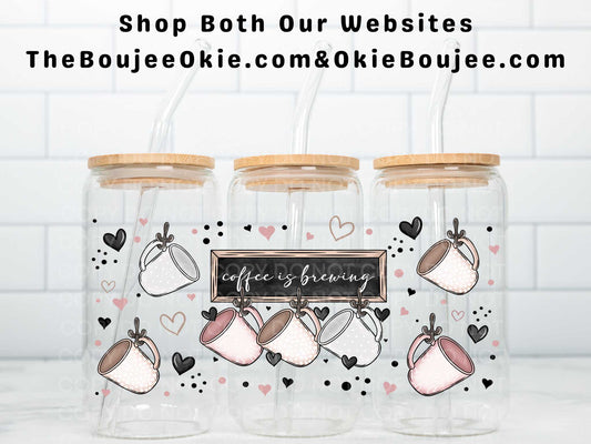 Coffee Is Brewing Double Sided Uv Dtf Wrap