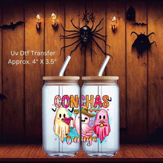 UV Dtf Decal Conchas And Cucuys | Double Sided Halloween