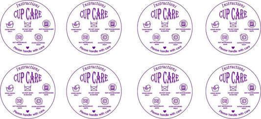 Cup Care Decals Double-Sided UV DTF