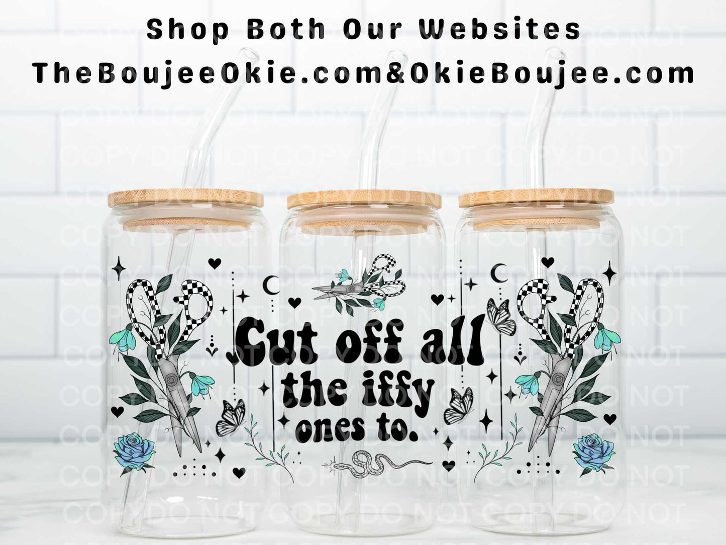 Cut Off All The Iffy One To Double Sided Uv Dtf Wrap