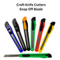 Craft Knife Cutter Retractable Snap Off Blades