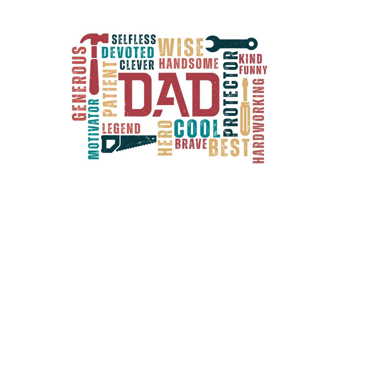 Uv Dtf Decal DAD Words