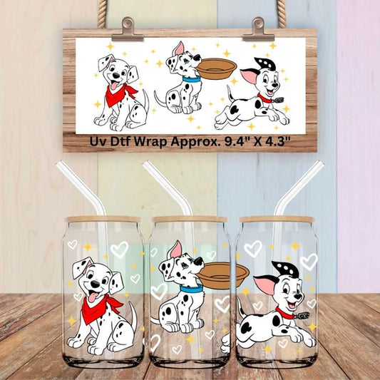 Dalmation Puppies Uv Dtf Wrap
