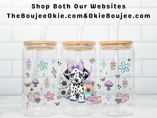 Cute Dalmation Puppy Double Sided Uv Dtf Wrap