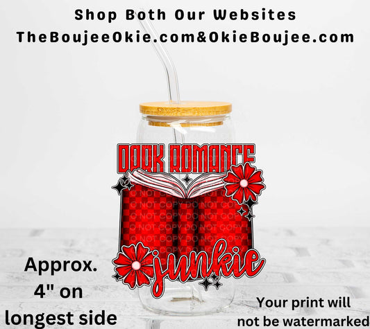 Dark Romance Obsessed UV DTF Decal Double Sided