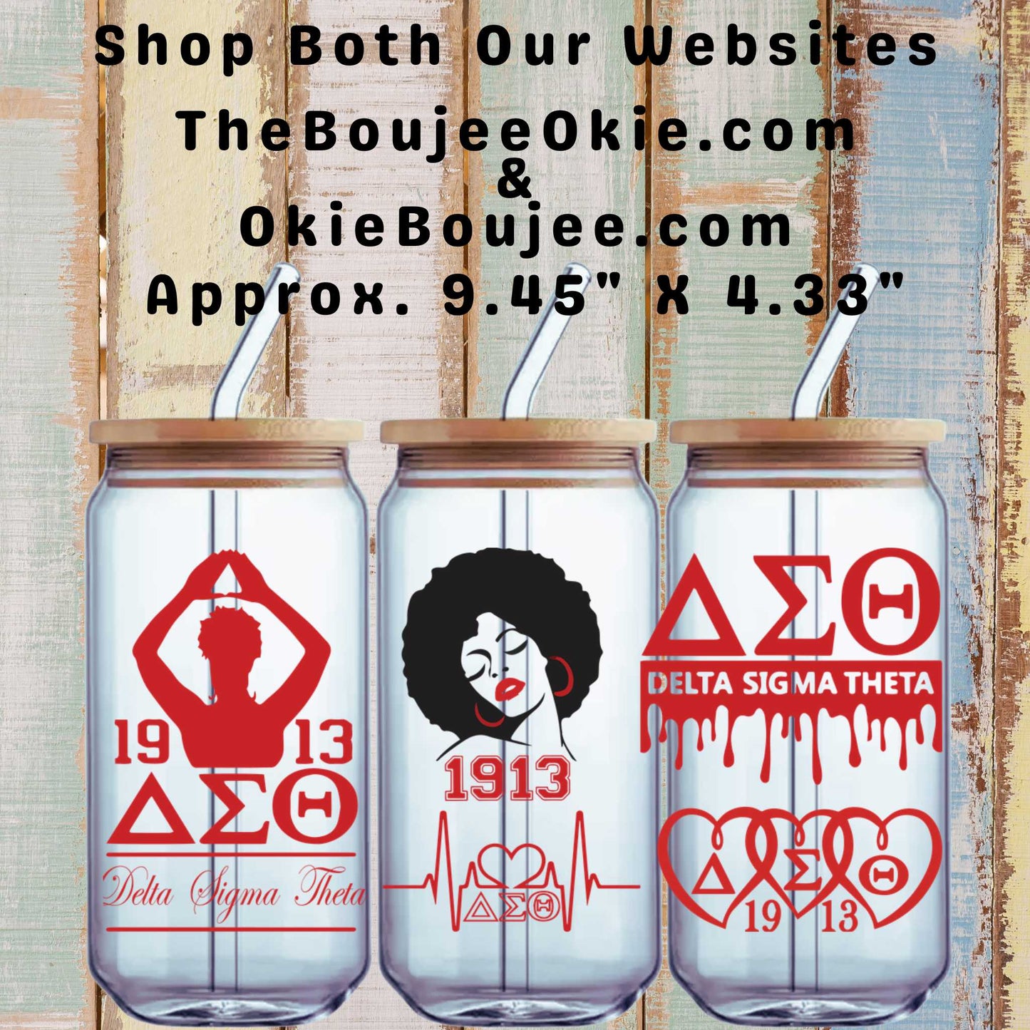 1913 Delta Sigma Theta Sorority Double Sided Uv Dtf Wrap Version 2