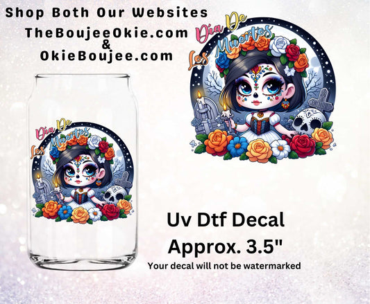 Dia De Muertos Double-Sided UV DTF Decal