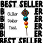 Fancy Beaded Glitter Poker Tool-In My Divorced Era