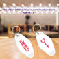 Set of 2 Uv Dtf Motel Key Chain Decals Doing My Best & Heart Key