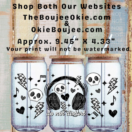 Do Not Disturb Double-Sided UV DTF Wrap