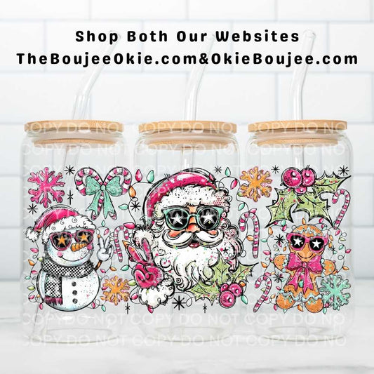 Doodle Santa Selfie Uv Dtf Wrap