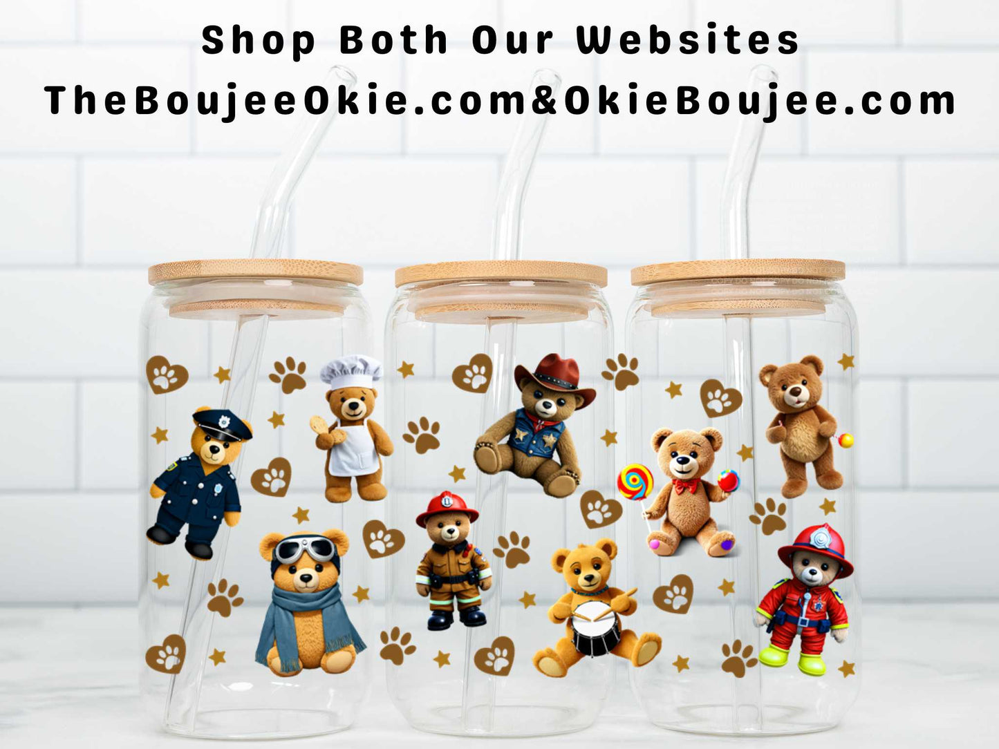 Dress Up Bears Double Sided Uv Dtf Wrap