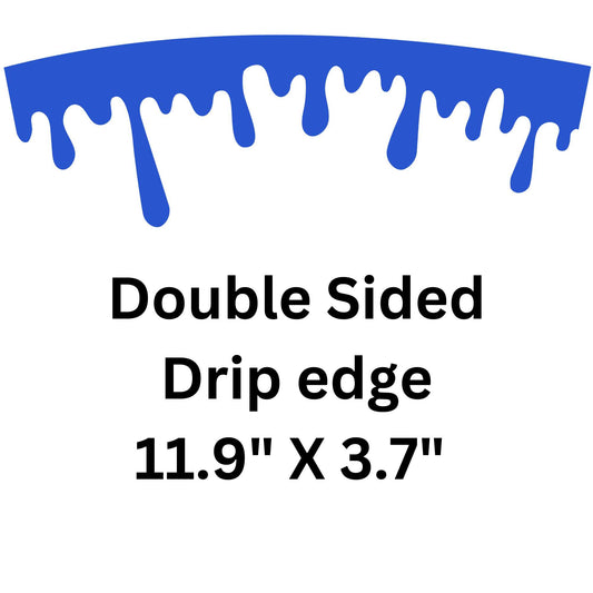 Uv Dtf Wrap Blue Drip Edge | Double Sided