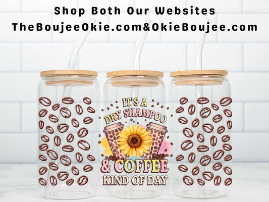 Dry Shampoo & Coffee Double Sided Uv Dtf Wrap