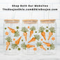 Easter Carrots UV DTF Double-Sided Wrap – 16oz Glass Can & Tumbler Design