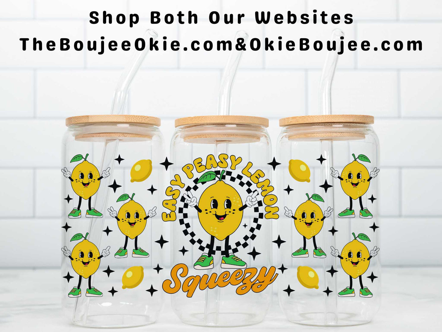 Easy Peasy Lemon Squeezy Double Sided Uv Dtf Wrap