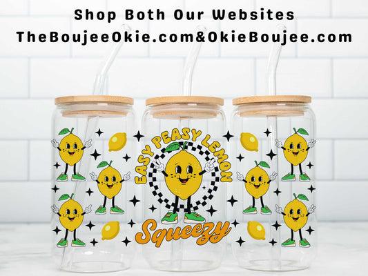 Easy Peasy Lemon Squeezy Double Sided Uv Dtf Wrap