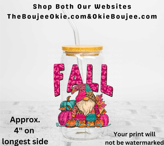 Fall Vibes UV DTF Decal Double Sided