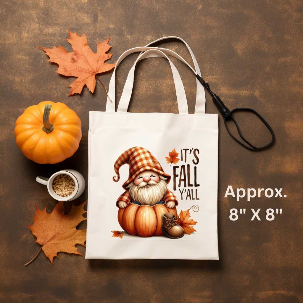 It's Fall Y'all Gnome Sublimation Print