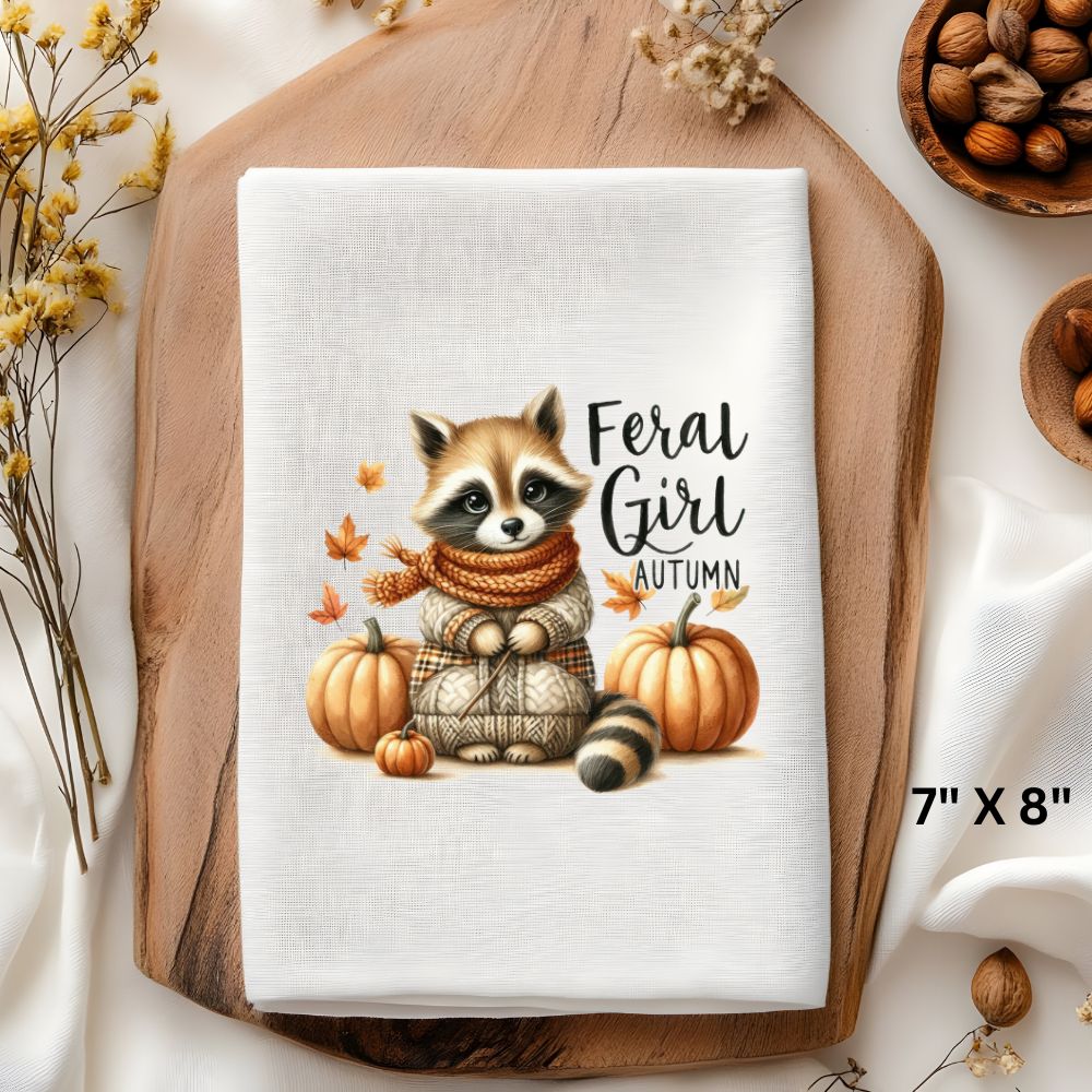 Feral Girl Autumn Sublimation Print