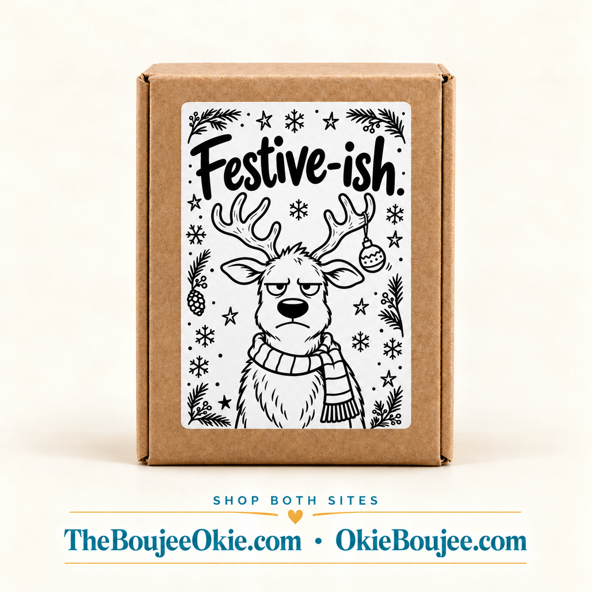 Festive-ish 4X6 Thermal Label Shipping Packaging Stickers Pack of 20