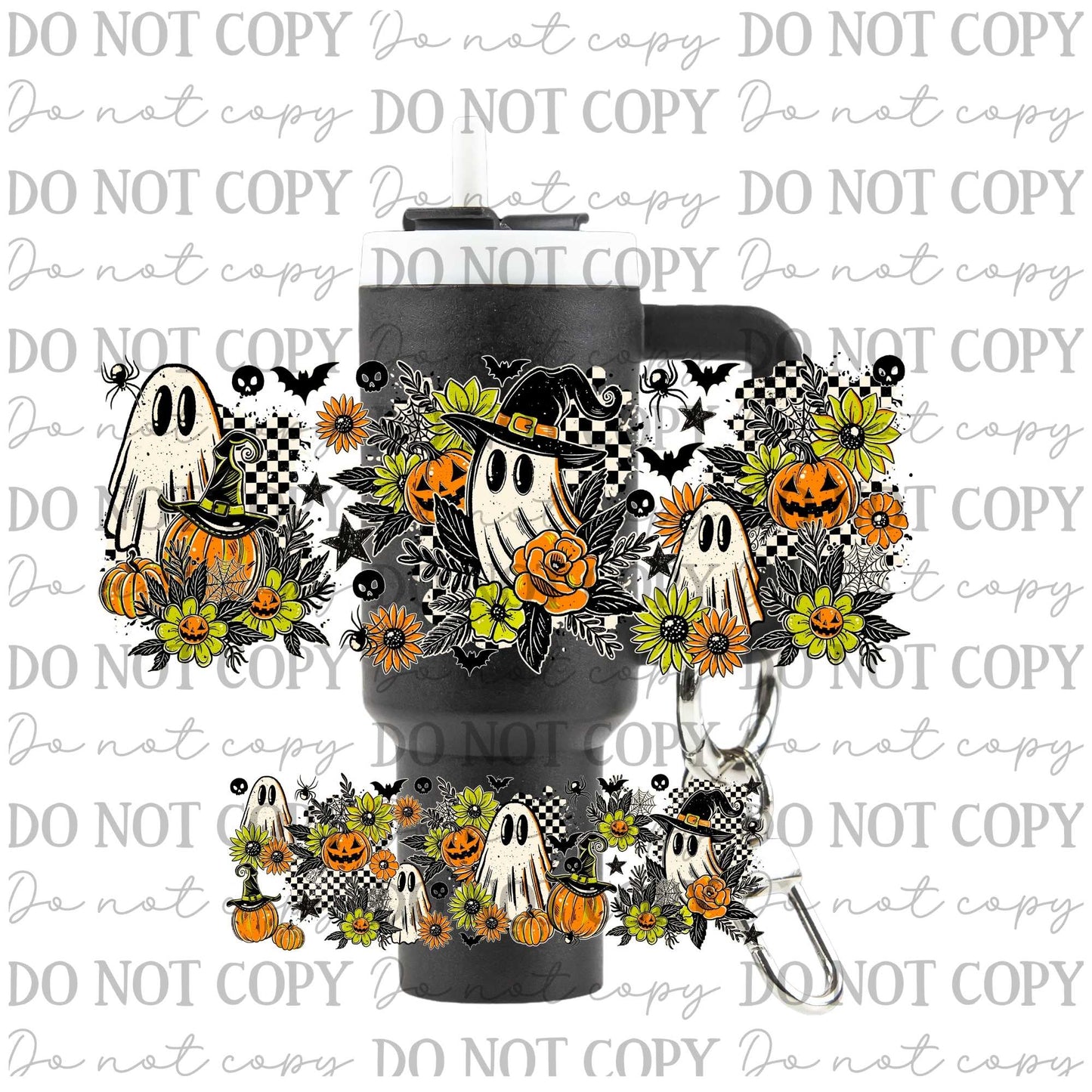 Ghostie Witch Uv Dtf Wrap For Mini Tumbler Keychains