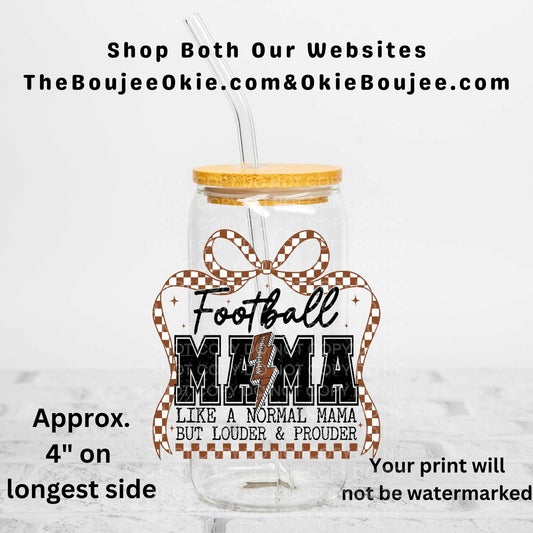 Football Mama Uv Dtf Decal