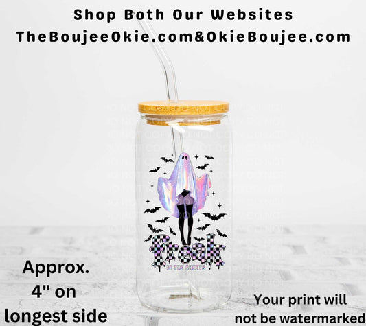 Freak In The Sheets Pretty Ghost UV DTF Decal Double Sided