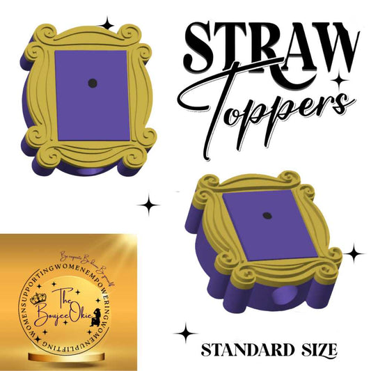 Friends Frame Straw Topper For Standard Straws