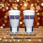 Fuck Off !  Double-Sided UV DTF Shot Glass Decals
